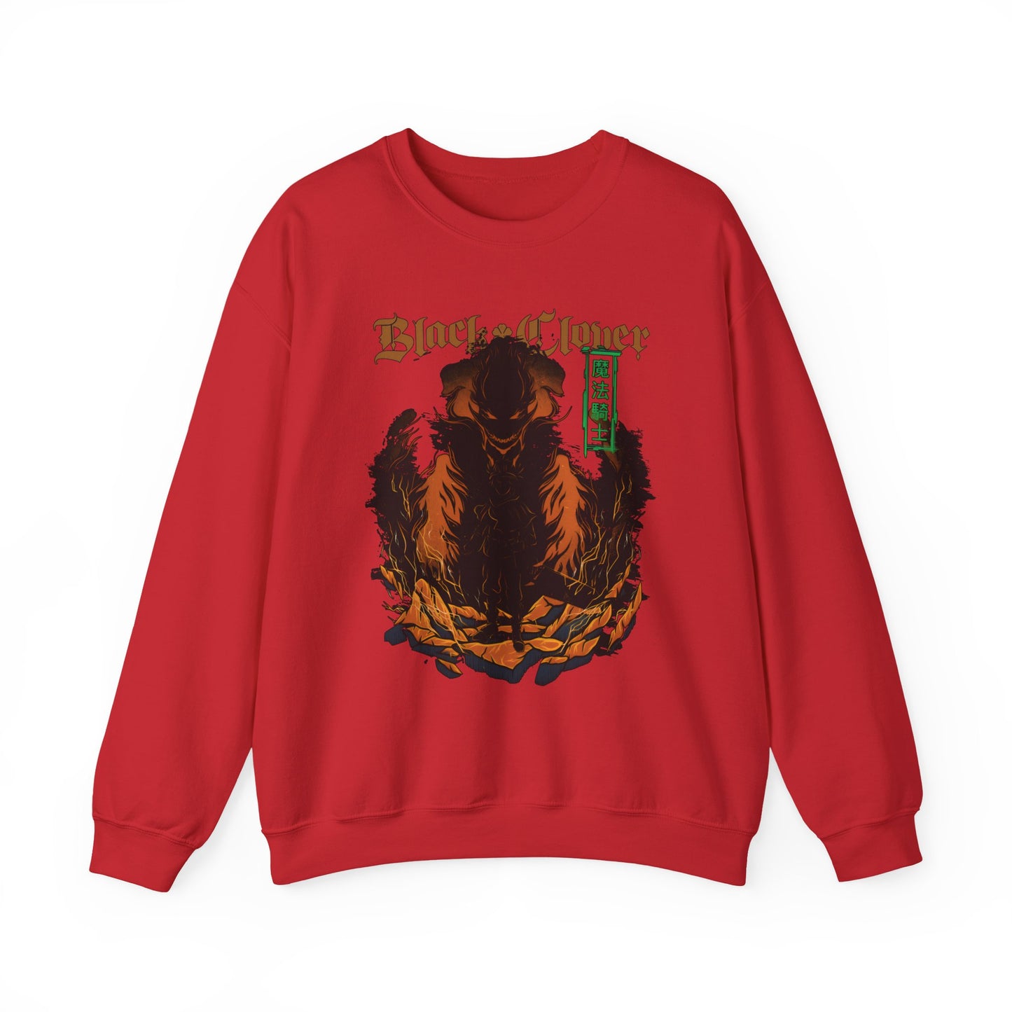 Black Clover Mythology Sweatshirt – 100% Cotton Anime Pullover for Magic and Fantasy Fans