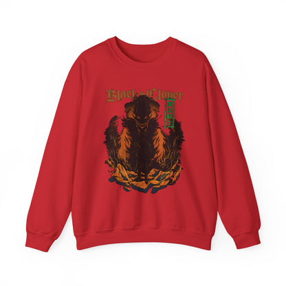 Black Clover Mythology Sweatshirt – 100% Cotton Anime Pullover for Magic and Fantasy Fans