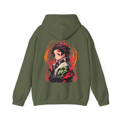Tanjiro Kamado Back Print Hoodie | 100% Cotton Demon Slayer Hashira Hoodie