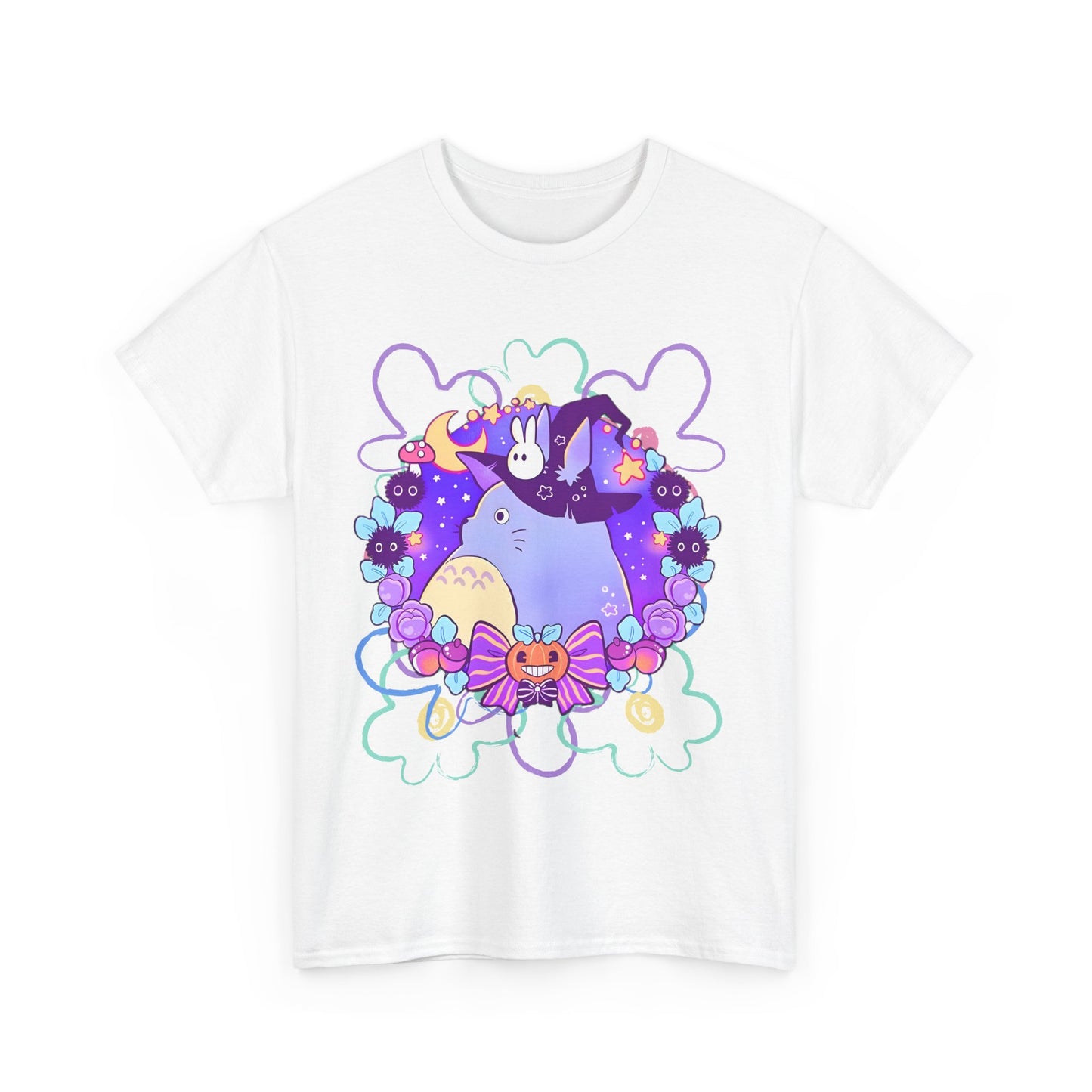 Totoro Mage T-Shirt – 100% Cotton Fantasy Ghibli Anime Tee