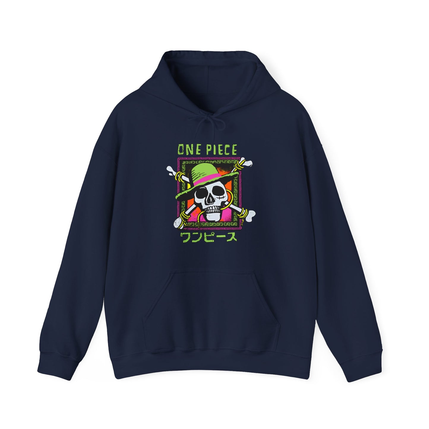 Straw Hat Pirates One Piece Hoodie – 100% Cotton Anime Pullover for True Fans