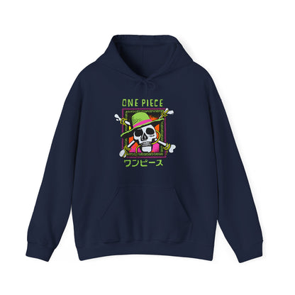Straw Hat Pirates One Piece Hoodie – 100% Cotton Anime Pullover for True Fans