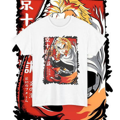 Rengoku Flame Hashira T-Shirt | Demon Slayer | 100% Cotton Anime Tee