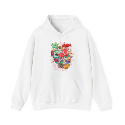 Spirited Away Characters Collage Hoodie – 100% Cotton Studio Ghibli Anime Pullover