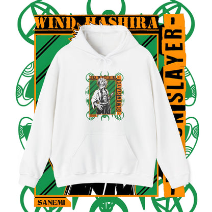 Sanemi Shinazugawa Hoodie | Demon Slayer Hashira | 100% Cotton Anime Hoodie