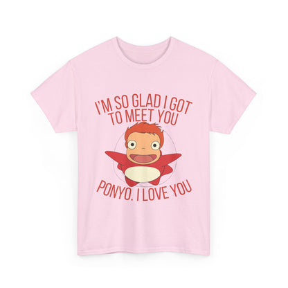Ponyo Studio Ghibli Art T-Shirt 100% Cotton Anime Tee