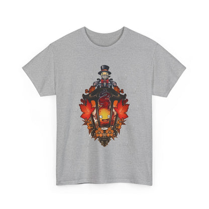 Calcifer T-Shirt – 100% Cotton "Howl's Moving Castle" Studio Ghibli Fire Demon Tee for Anime Fans