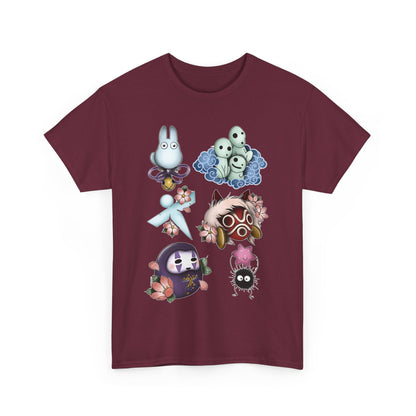 Ghibli Creatures Art T-Shirt | 100% Cotton Studio Ghibli Anime Tee
