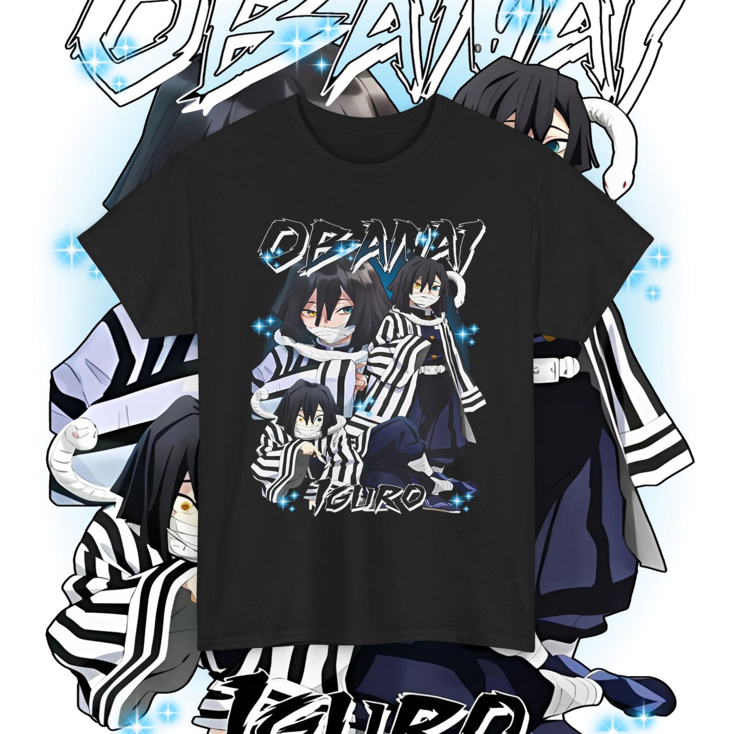 Iguro Obanai Hashira Cotton T-Shirt | Demon Slayer Anime Tee