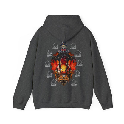 Calcifer Hoodie | Howl’s Moving Castle Back Print | 100% Cotton Studio Ghibli Sweatshirt