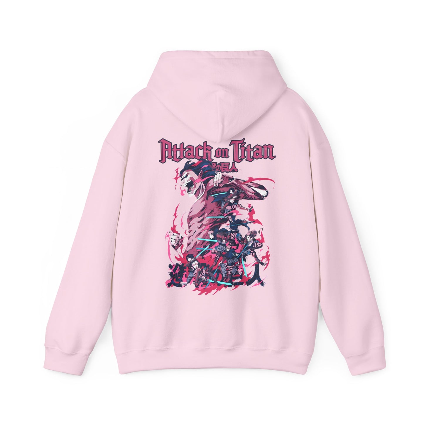 Attack on Titan Back Print Hoodie – 100% Cotton Anime Streetwear