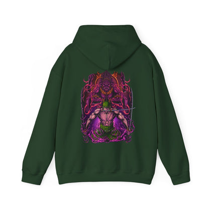 Roronoa Zoro Back Print Hoodie – 100% Cotton One Piece Anime Streetwear
