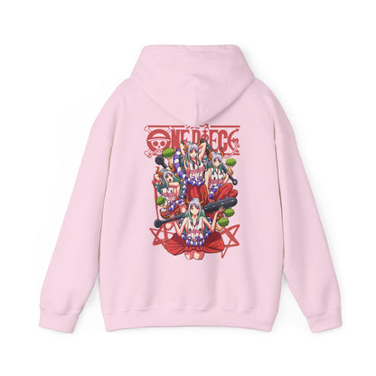 Yamato One Piece Back Print Hoodie – 100% Cotton Wano Arc Anime Hoodie
