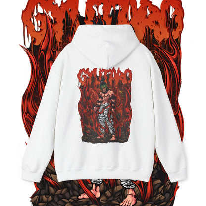 Gyutaro Back Print Hoodie | Demon Slayer Art | 100% Cotton Anime Hoodie