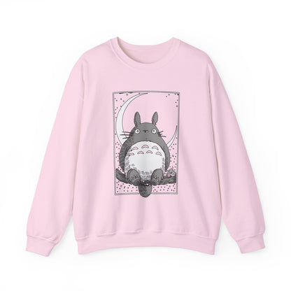Totoro Night Dreams Sweatshirt – Cozy 100% Cotton Studio Ghibli Pullover for Anime Lovers