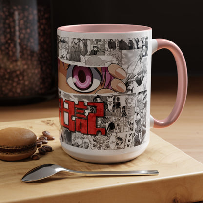 Yuno Gasai Accent Handle Mug – Future Diary Anime Cup – 11oz & 15oz Ceramic Gift for Yandere Fans
