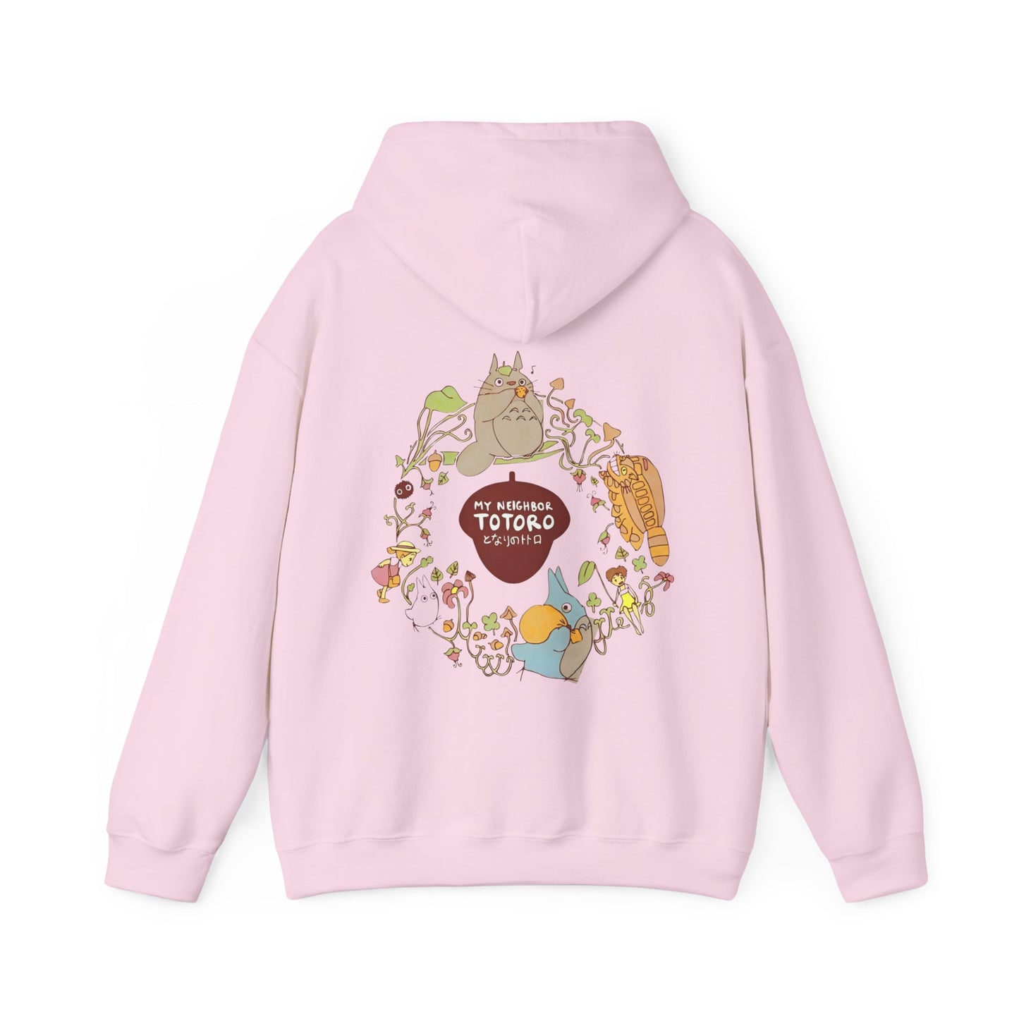 My Neighbor Totoro Back Print Hoodie – 100% Cotton Studio Ghibli Sweatshirt for Anime Fans