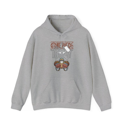 Franky One Piece Hoodie – 100% Cotton Anime Pullover for Straw Hat Fans
