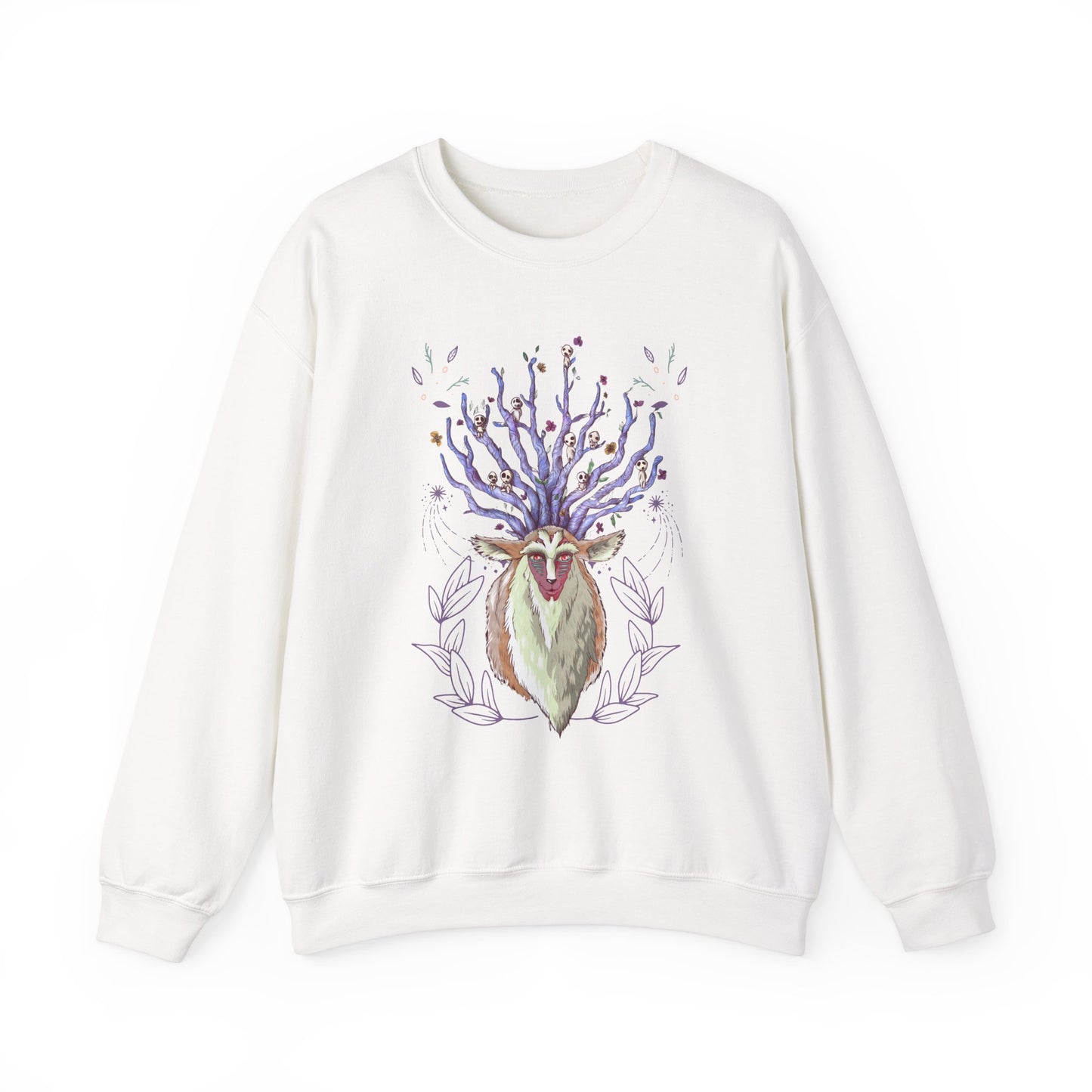 Forest Spirit Sweatshirt – 100% Cotton Princess Mononoke Pullover | Studio Ghibli Anime Sweater