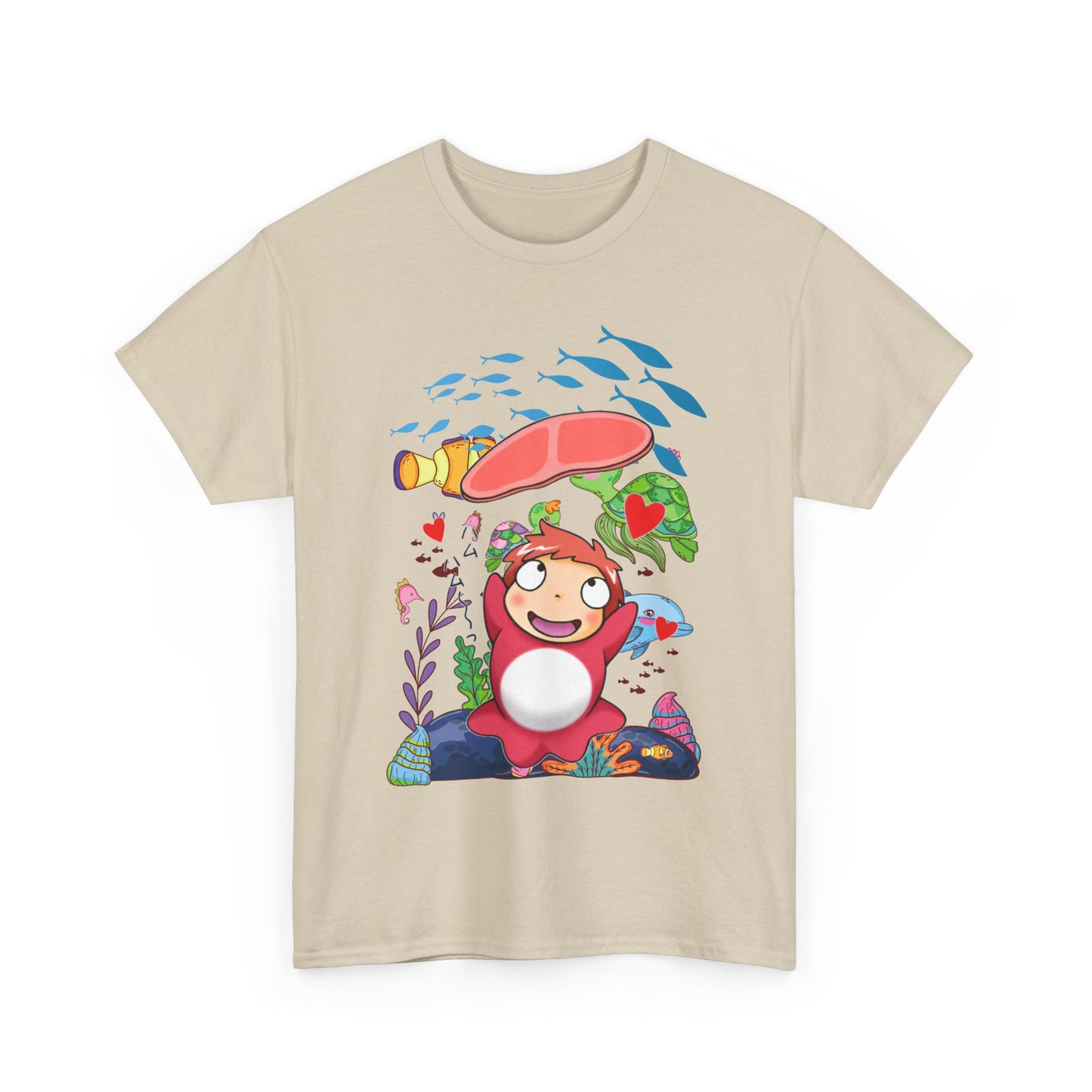Ponyo Jam T-Shirt – 100% Cotton Studio Ghibli Inspired Tee for Anime Lovers