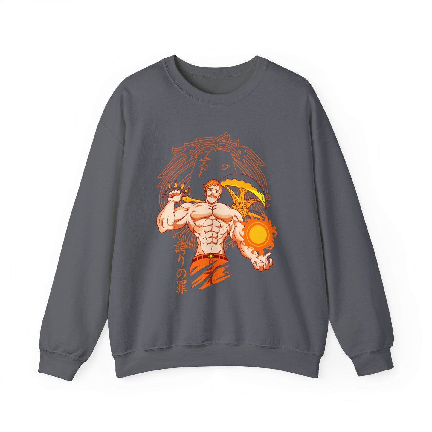 Escanor Seven Deadly Sins Sweatshirt – 100% Cotton Anime Pullover for Lion’s Sin of Pride Fans