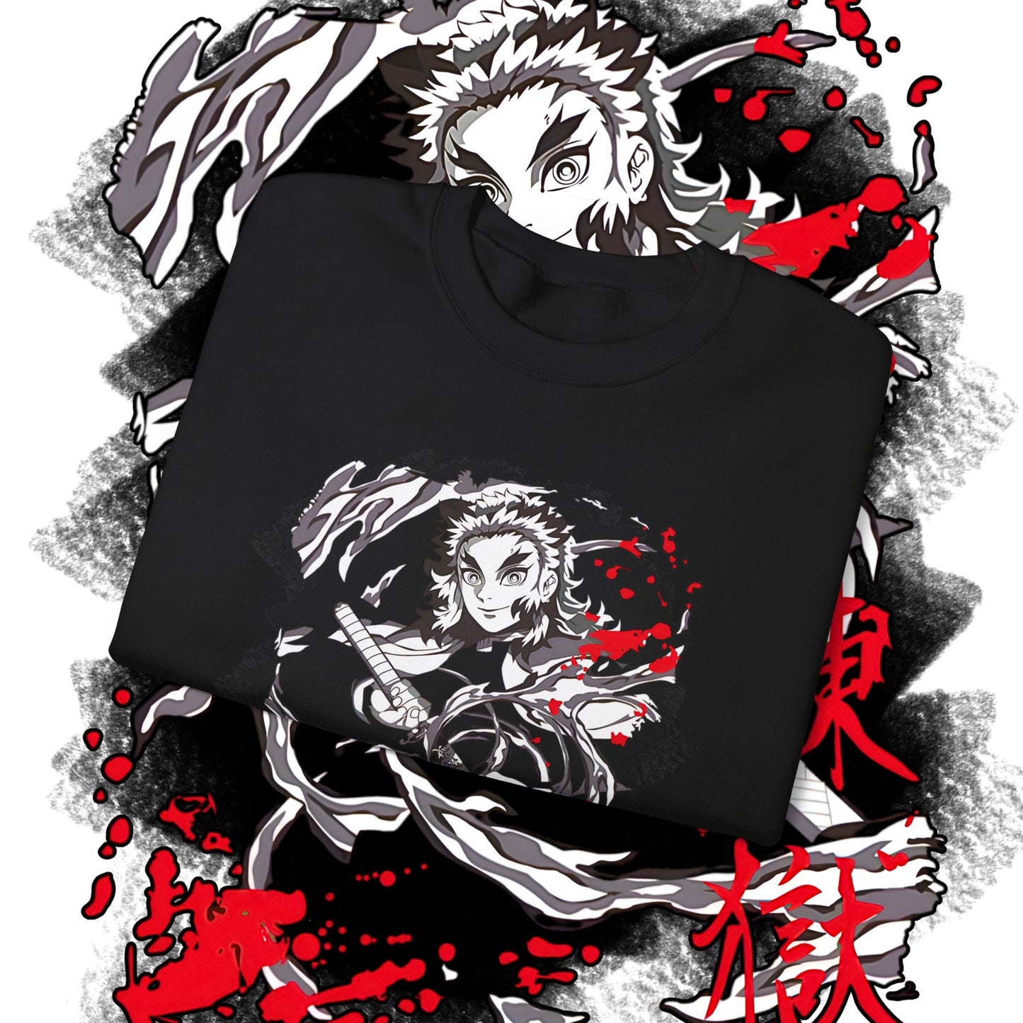 Kyojuro Rengoku Demon Slayer Hashira Sweatshirt | 100% Cotton Anime Pullover