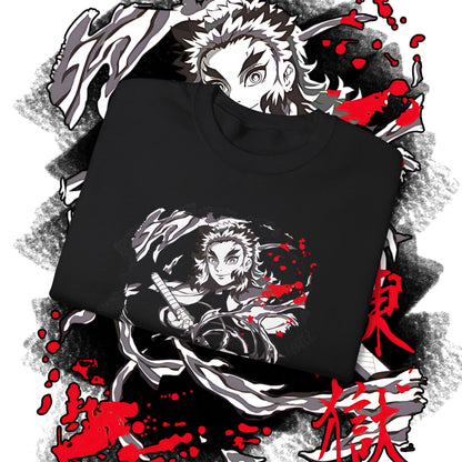 Kyojuro Rengoku Demon Slayer Hashira Sweatshirt | 100% Cotton Anime Pullover