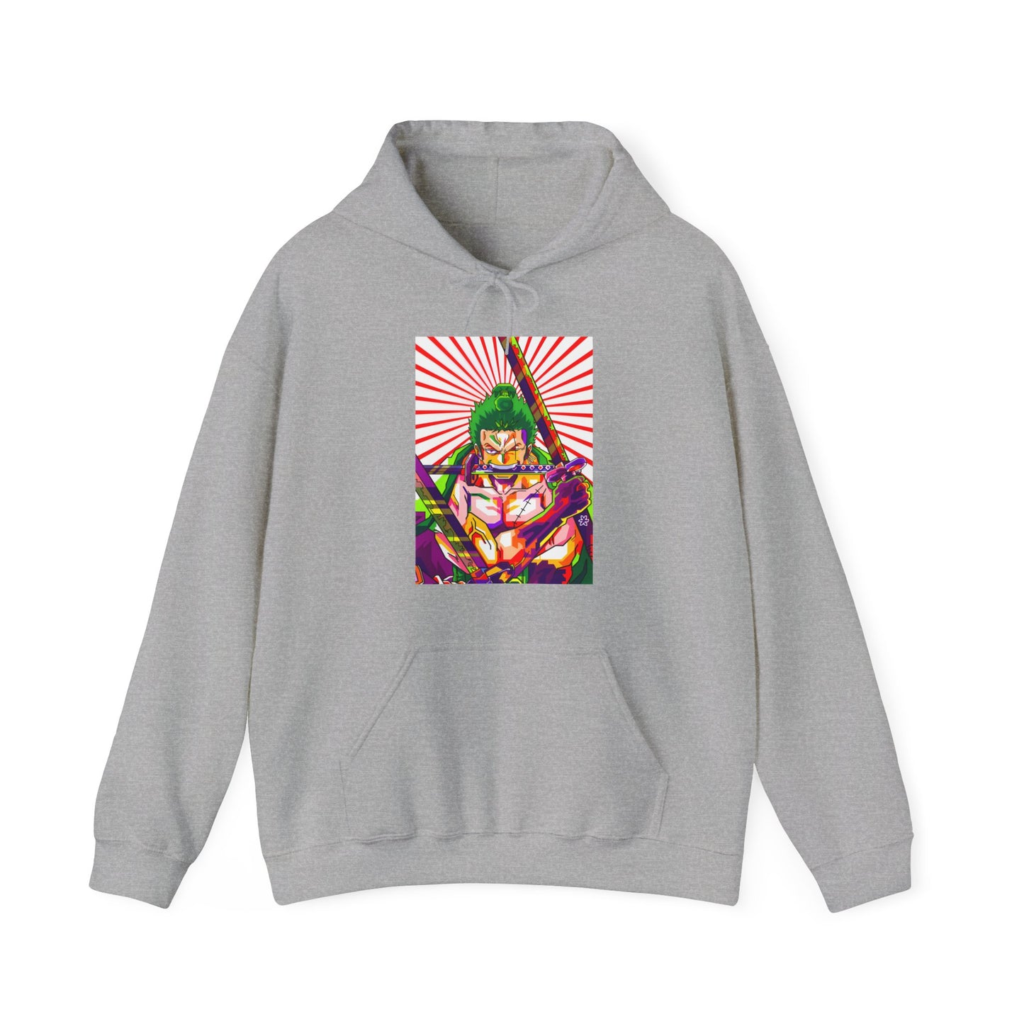 Zoro Style Hoodie – One Piece 100% Cotton Pullover for Anime & Samurai Fans