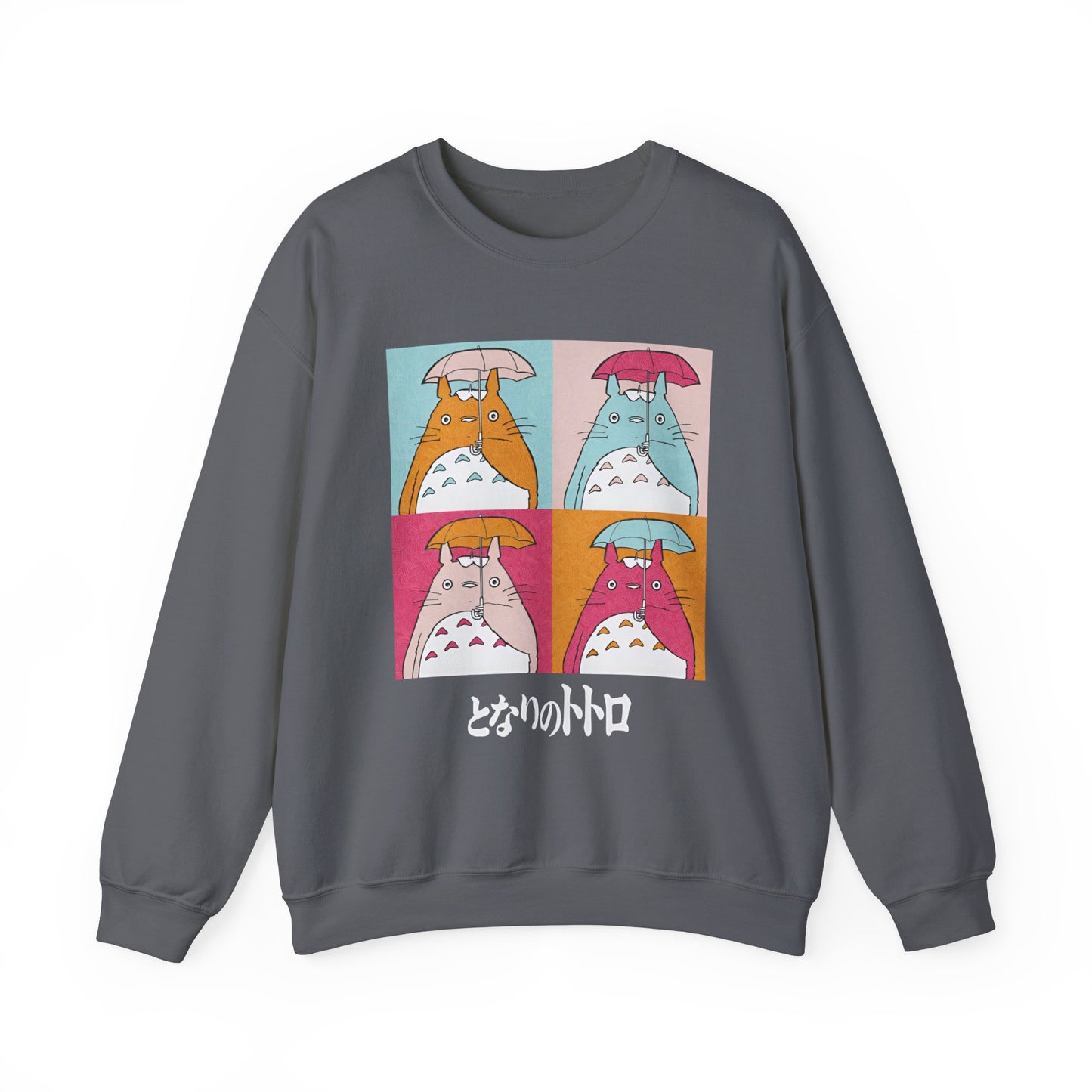 Totoro Aesthetic Art Collage Sweatshirt – 100% Cotton Studio Ghibli Inspired Cozy Pullover