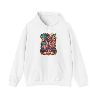 One Piece Characters Hoodie – 100% Cotton Anime Hoodie Featuring Straw Hat Crew