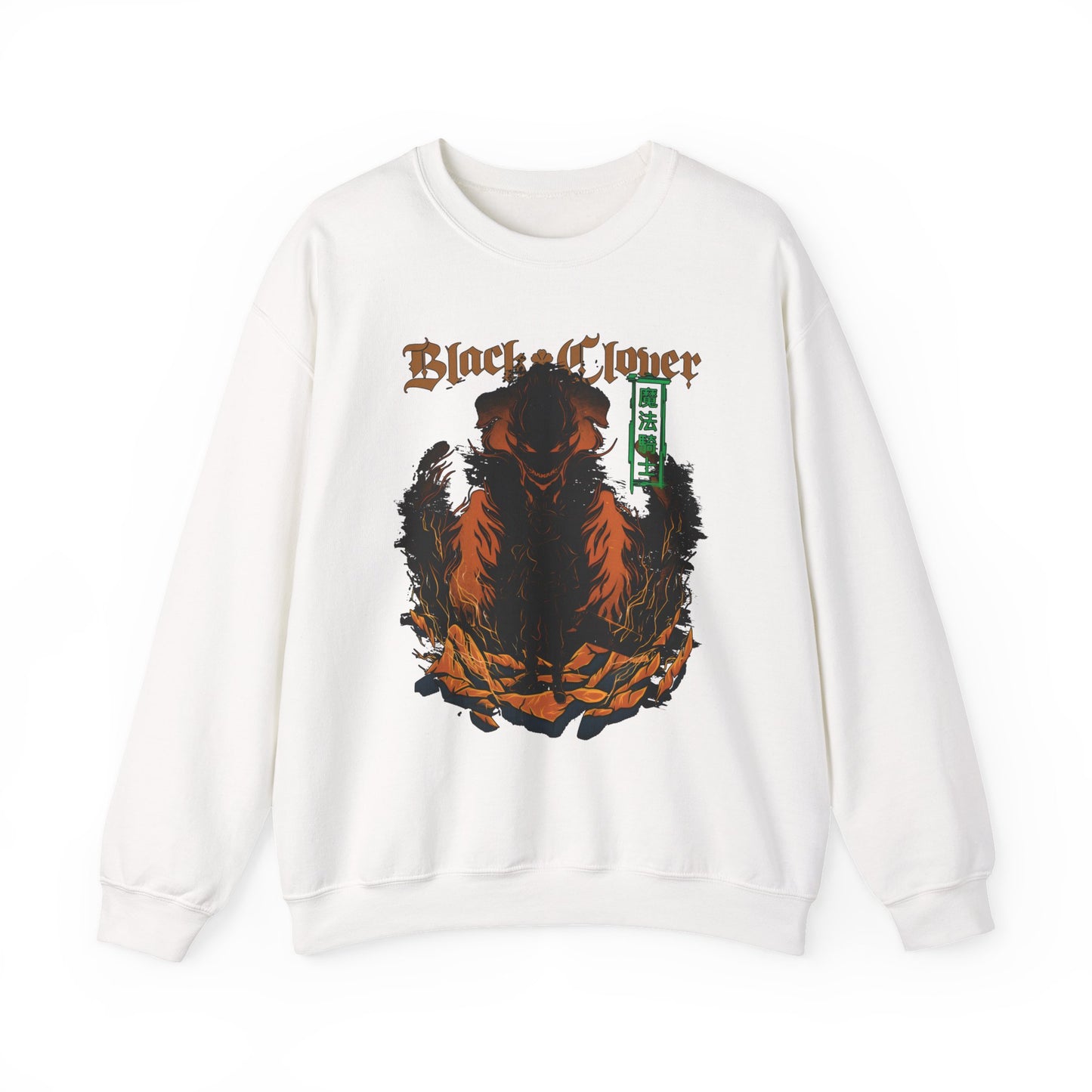 Black Clover Mythology Sweatshirt – 100% Cotton Anime Pullover for Magic and Fantasy Fans