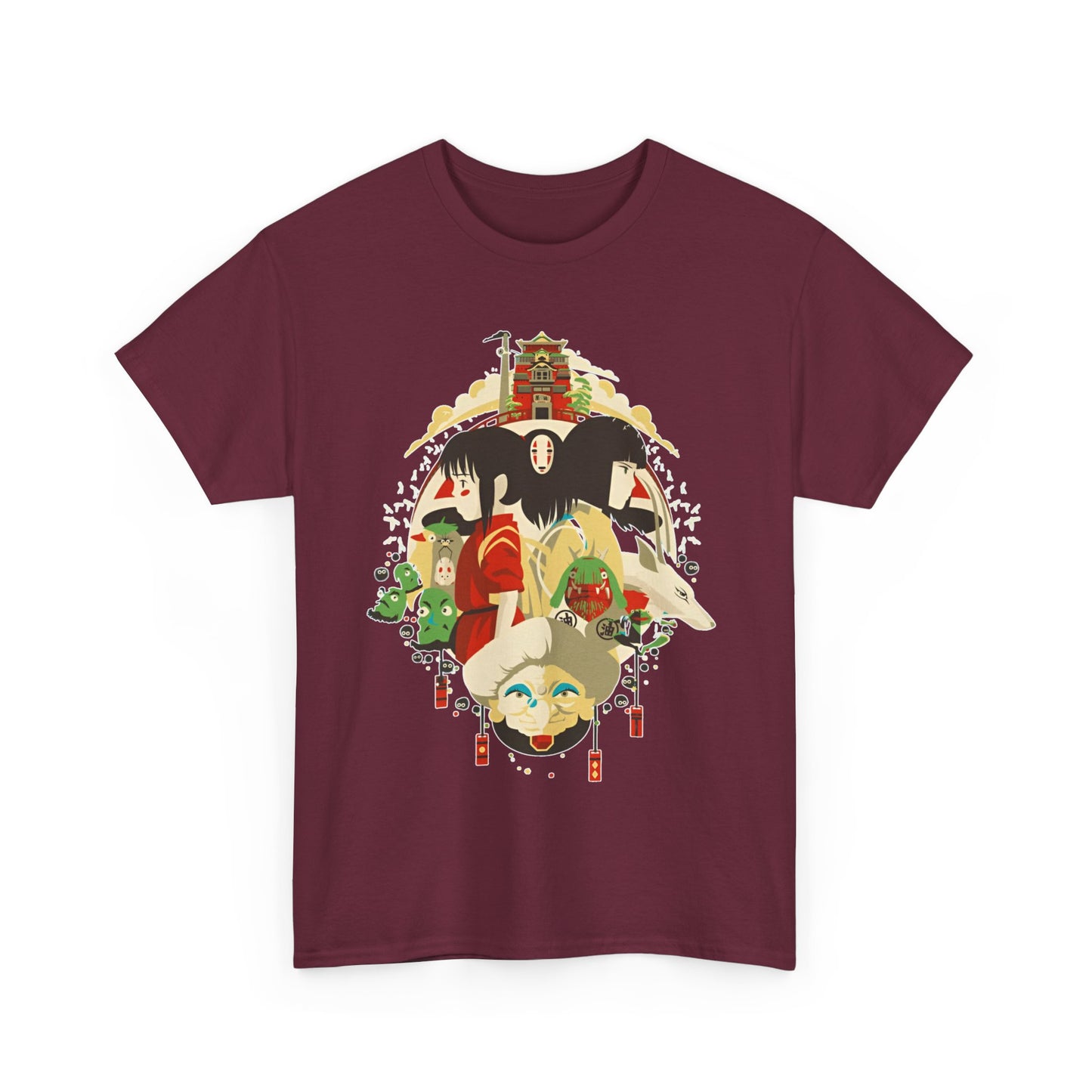 Spirited Away Characters T-Shirt – 100% Cotton Studio Ghibli Tee