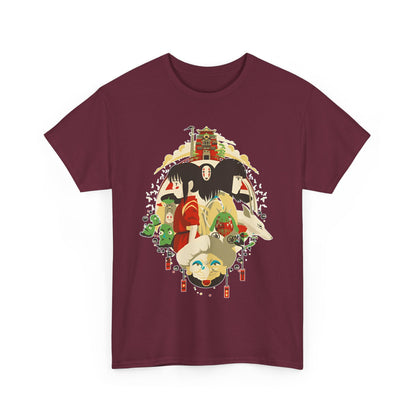 Spirited Away Characters T-Shirt – 100% Cotton Studio Ghibli Tee