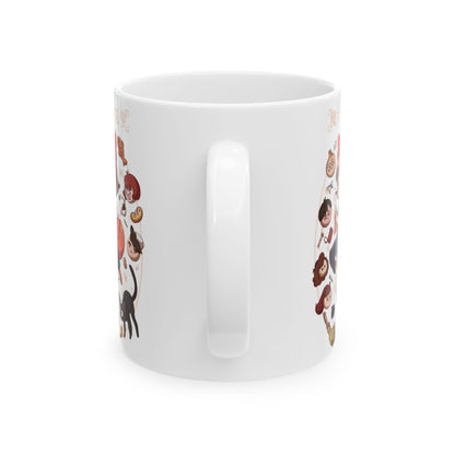 Kiki’s Delivery Service Stained Glass Mug – Ghibli Inspired Coffee Cup 11oz & 15oz – Magical Anime Gift