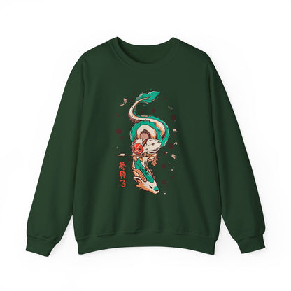Haku and Princess Mononoke Sweatshirt – 100% Cotton Studio Ghibli Pullover for Anime Fans
