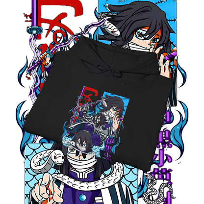 Iguro Obanai Serpent Hashira Hoodie | Demon Slayer Anime | 100% Cotton