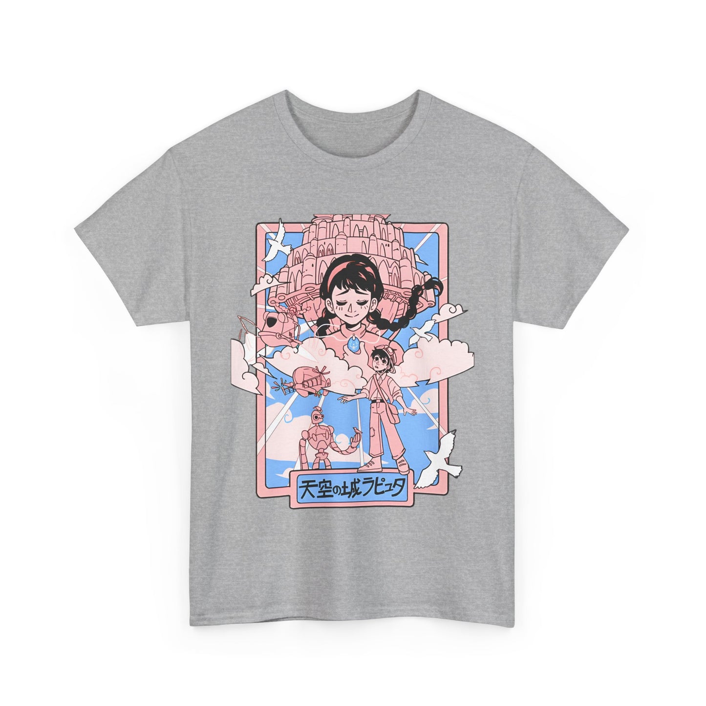 Castle in the Sky T-Shirt – 100% Cotton Studio Ghibli Tee for Anime Fans