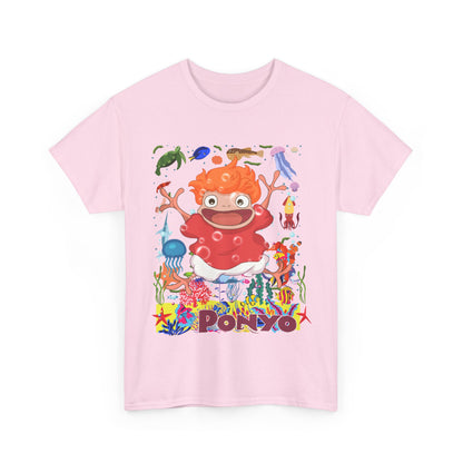 Ponyo Studio Ghibli T-Shirt 100% Cotton Anime Tee