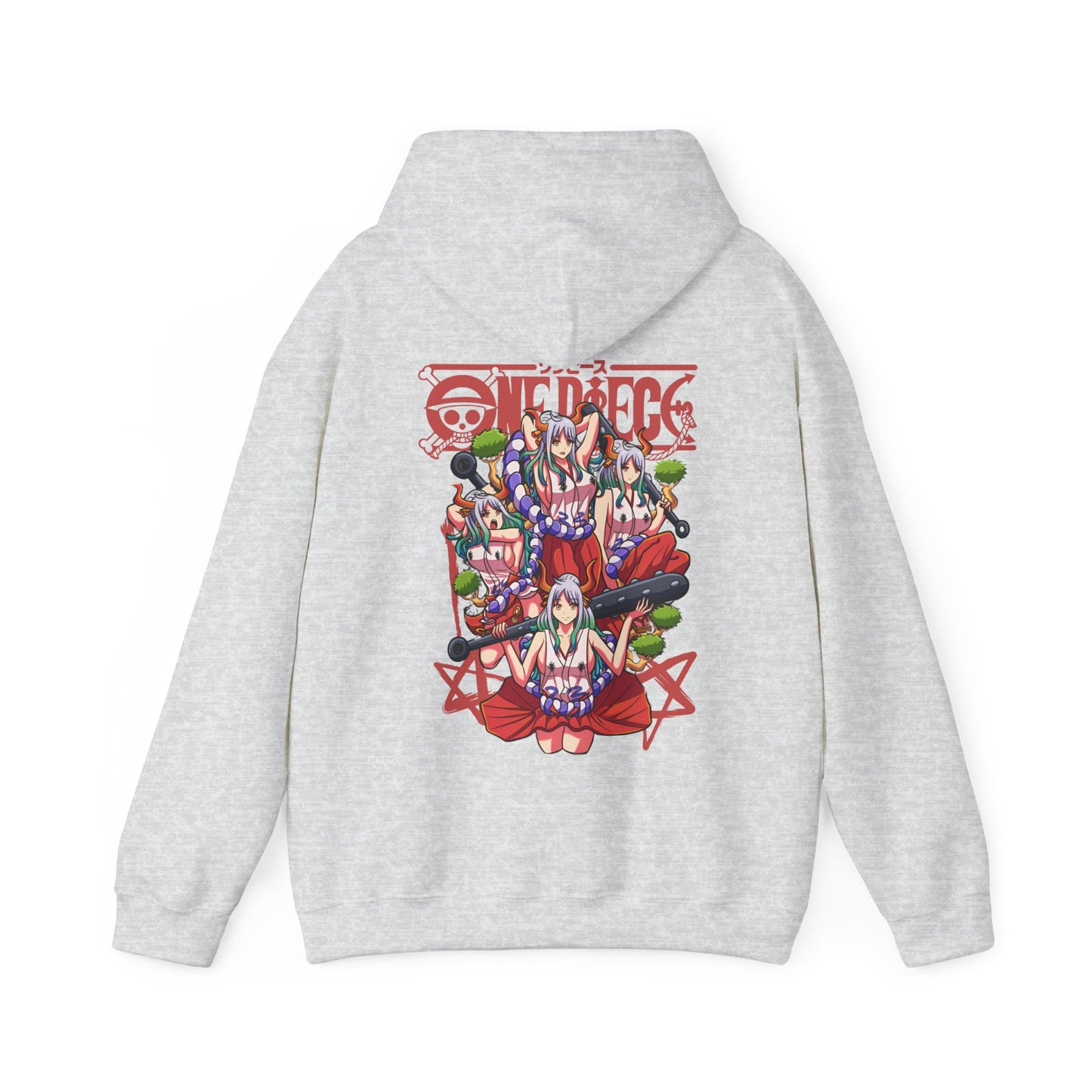 Yamato One Piece Back Print Hoodie – 100% Cotton Wano Arc Anime Hoodie