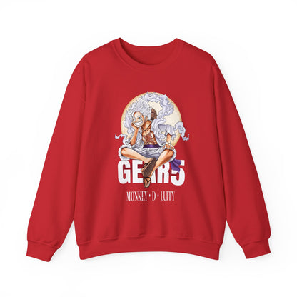 Monkey D. Luffy Gear 5 Sweatshirt – 100% Cotton Anime Pullover | One Piece Gear Fifth Crewneck
