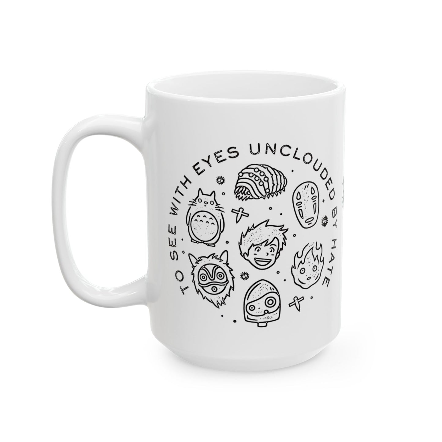 Universe Ghibli Mug – Studio Ghibli Characters Ceramic Cup – 11oz & 15oz Anime Coffee Mug Gift