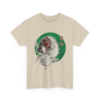 Princess Mononoke Green T-Shirt | Studio Ghibli Anime Cotton Tee