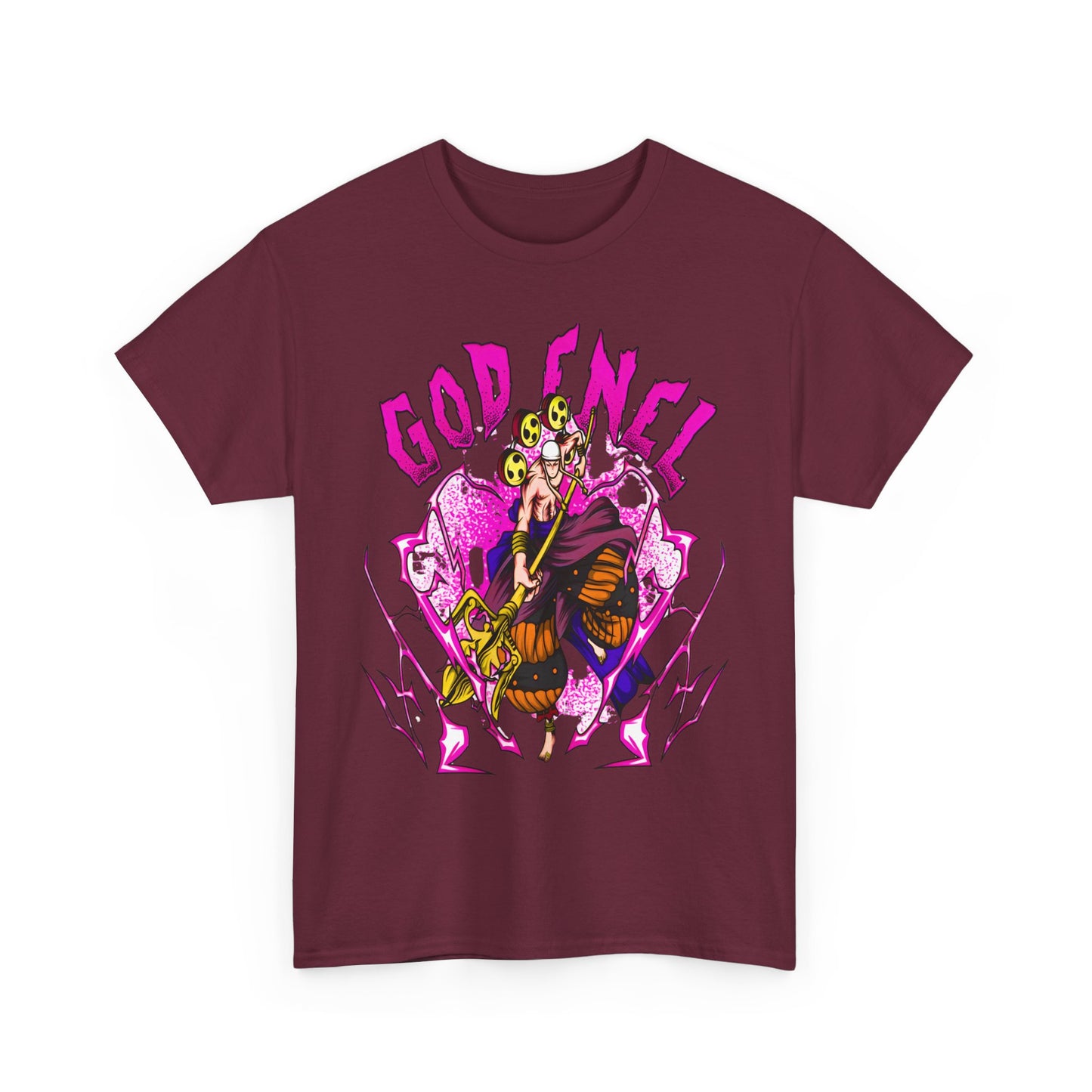 God Enel One Piece T-Shirt – 100% Cotton Anime Tee Featuring Skypiea's Thunder God