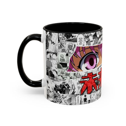 Yuno Gasai Accent Handle Mug – Future Diary Anime Cup – 11oz & 15oz Ceramic Gift for Yandere Fans
