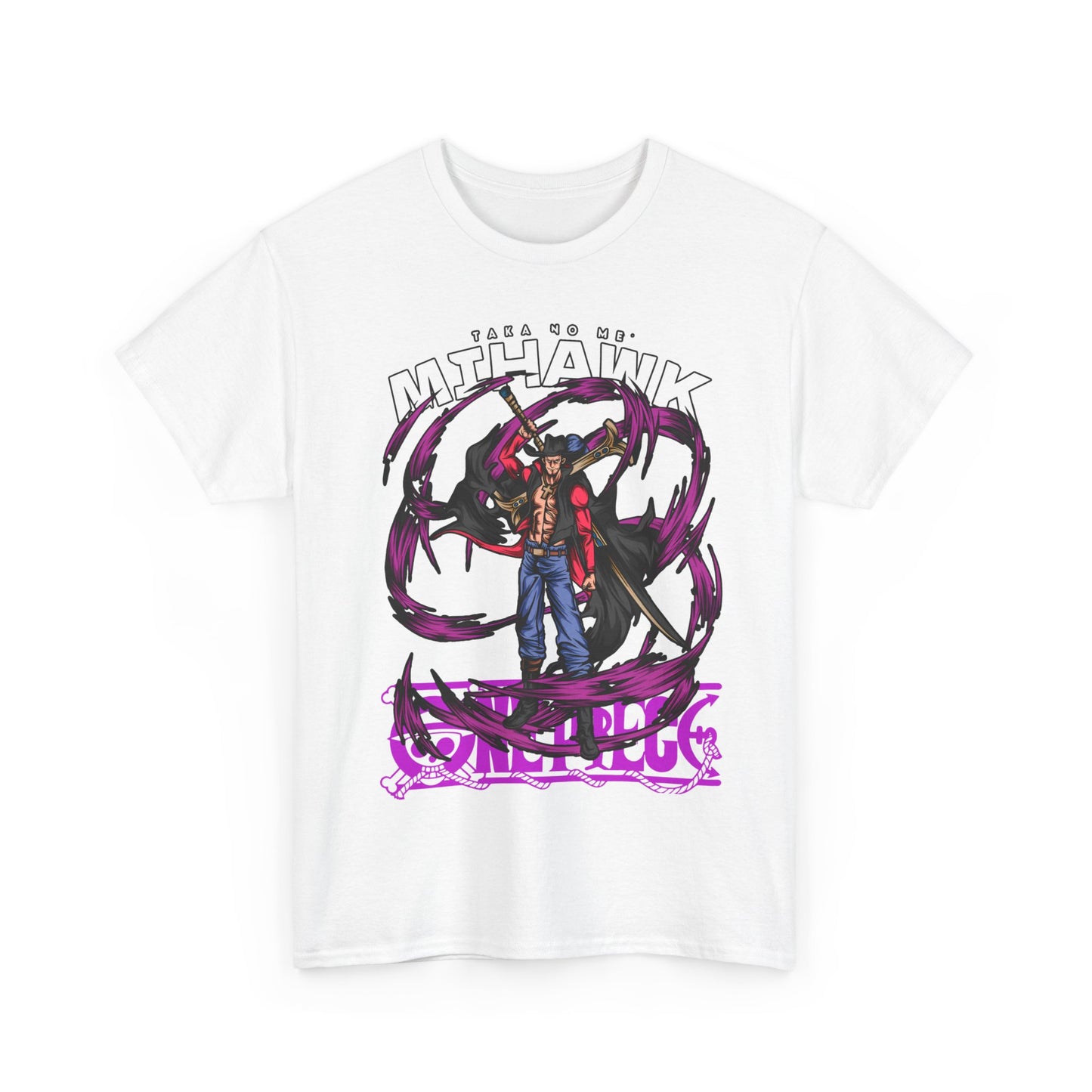 Dracule Mihawk One Piece T-Shirt – 100% Cotton Anime Tee for Warlord Fans