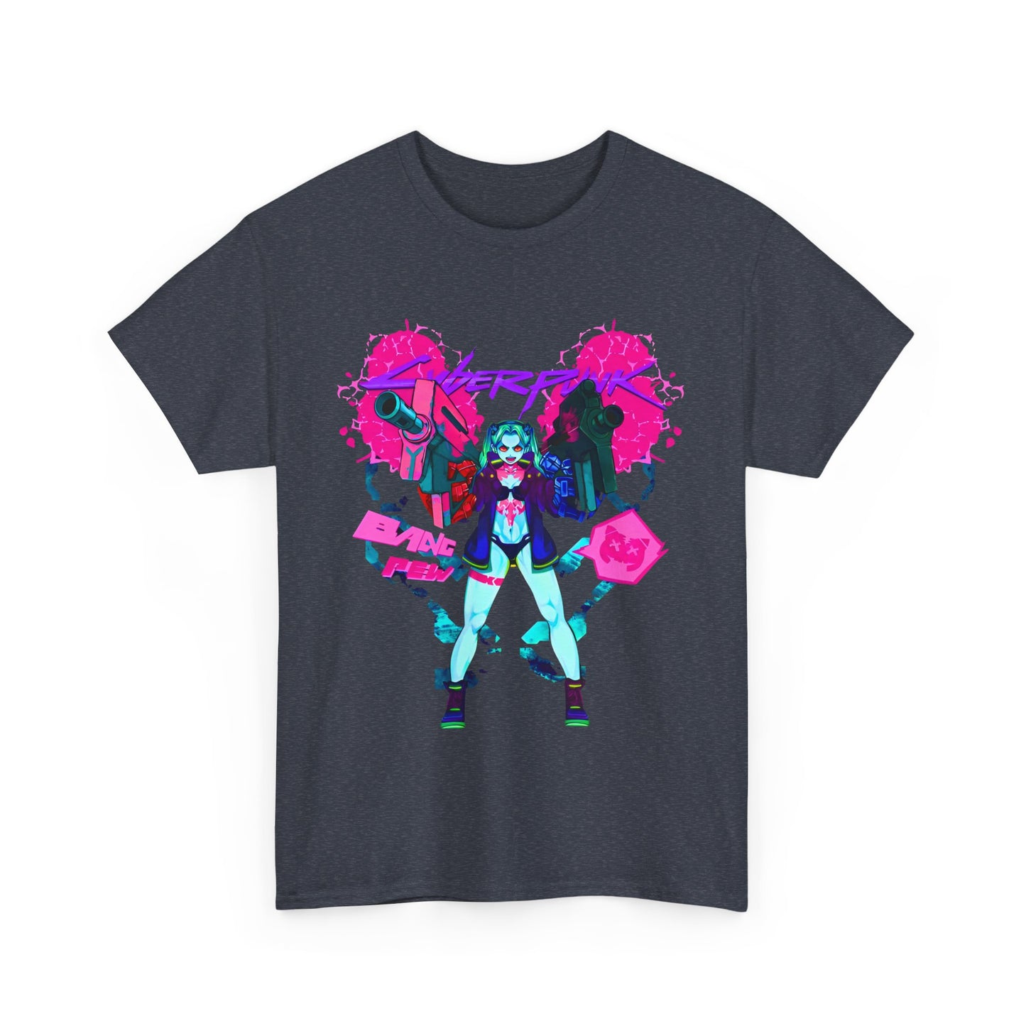 Rebecca Cyberpunk Edgerunners T-Shirt – 100% Cotton Anime Tee Featuring the Iconic Netrunner