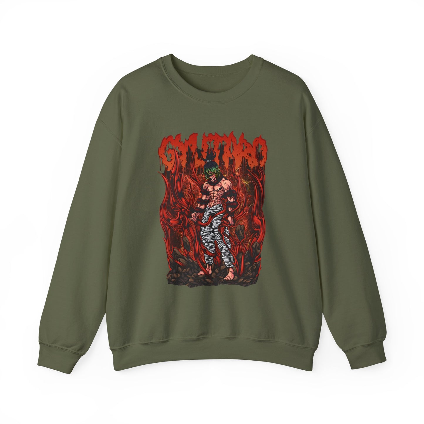 Gyutaro Demon Slayer Sweatshirt – 100% Cotton Anime Pullover for Upper Moon Six Fans