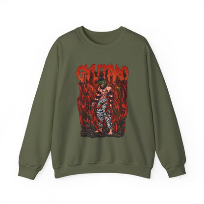 Gyutaro Demon Slayer Sweatshirt – 100% Cotton Anime Pullover for Upper Moon Six Fans