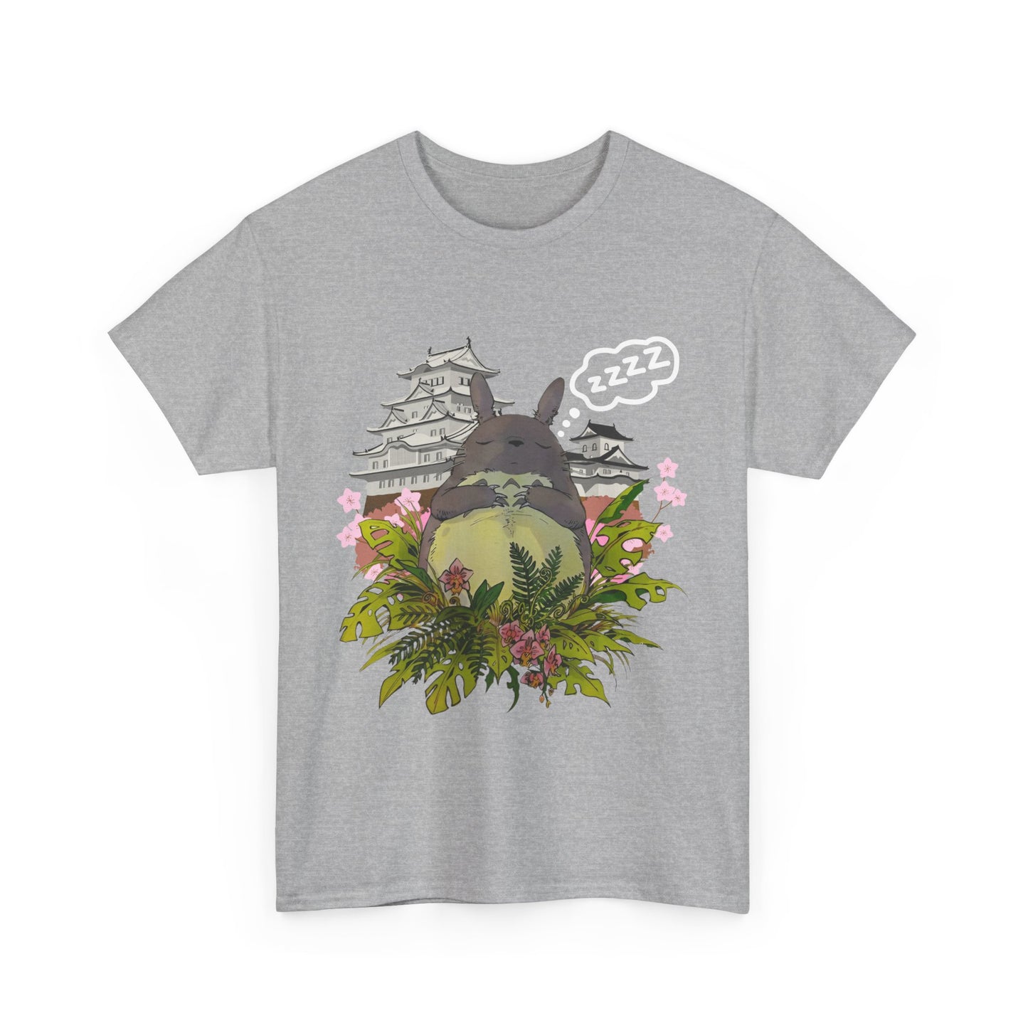 Totoro Sleep T-Shirt 100% Cotton Studio Ghibli Anime Graphic Tee