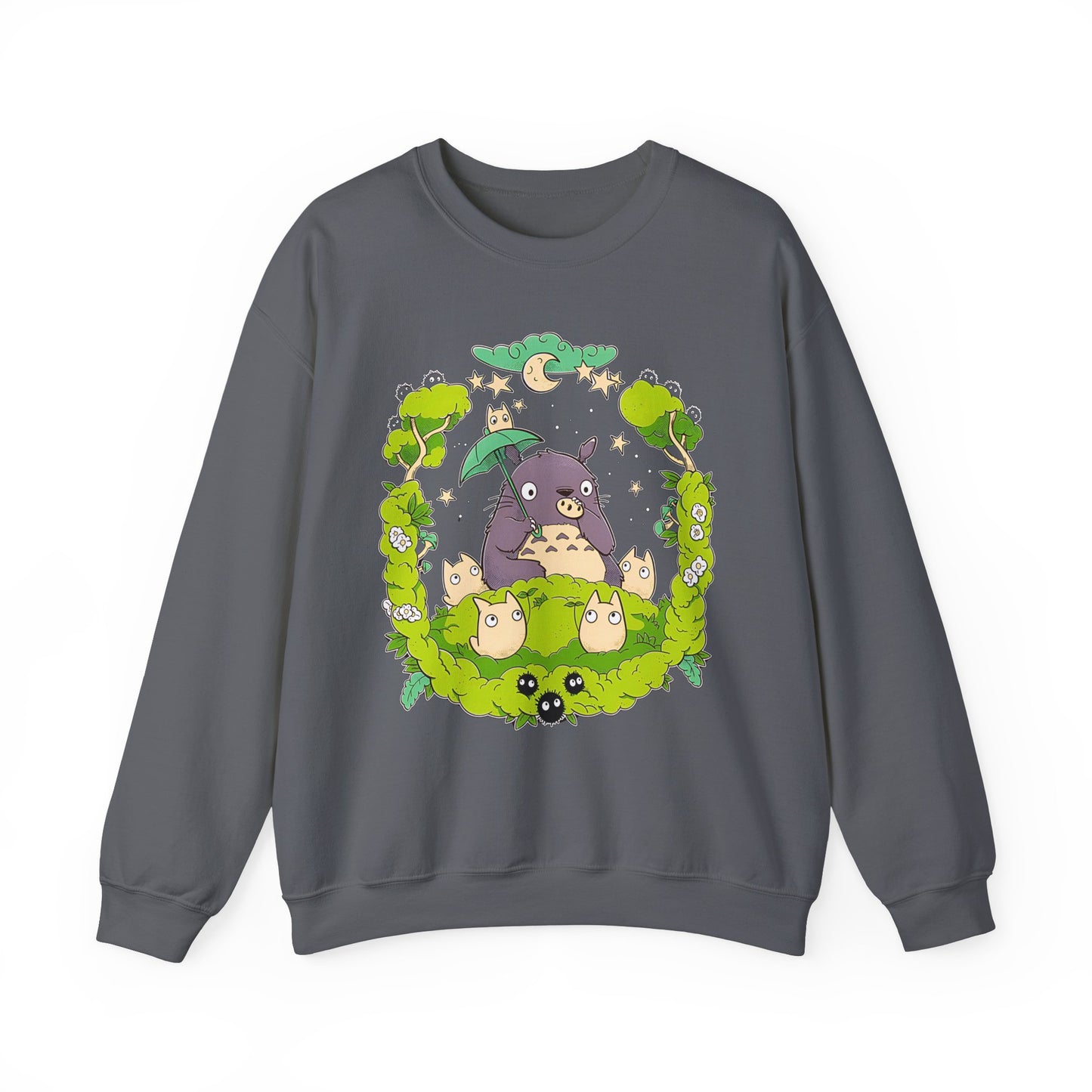 Totoro Forest Magic Sweatshirt – 100% Cotton Studio Ghibli Pullover Inspired by My Neighbor Totoro